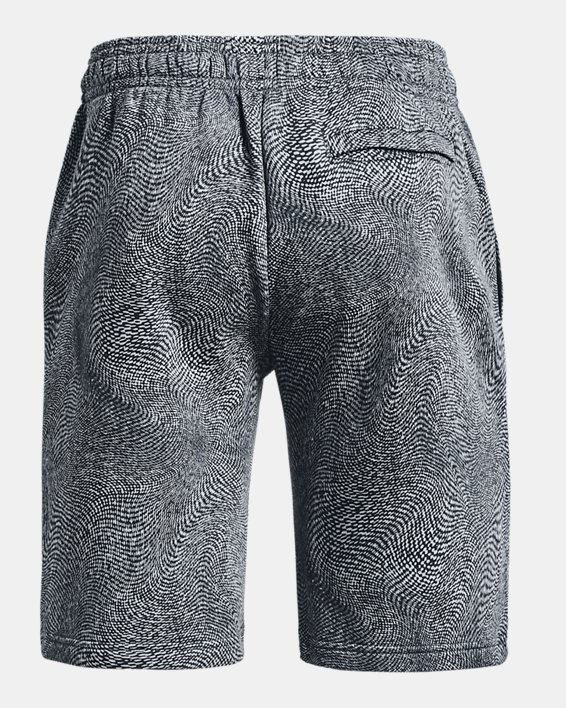 Men's UA Rival Fleece Printed Shorts, Blue, pdpMainDesktop image number 5